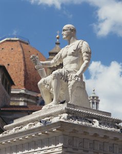 Monument voor Giovanni dalle Bande Nere, Piazza San Lorenzo, Florence
